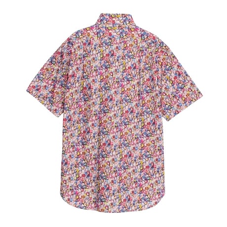 LIBERTY FABRICS  NO116. リバティプリント リバティ リバティシャツ   ドレスシャツ  ＜Alexandra  アレクサンドラ＞パープル系