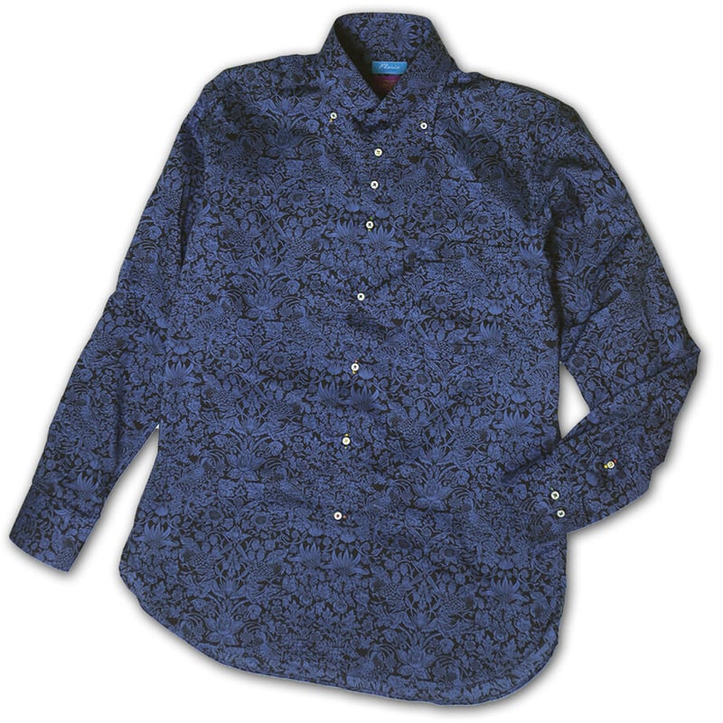 LIBERTY FABRICS NO.41 リバティプリント ドレスシャツ リバティシャツ 