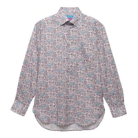 LIBERTY FABRICS　NO.49 リバティプリント  ドレスシャツ リバティシャツ  ＜ Brave Noah / ブレイブノア　ピンク系＞