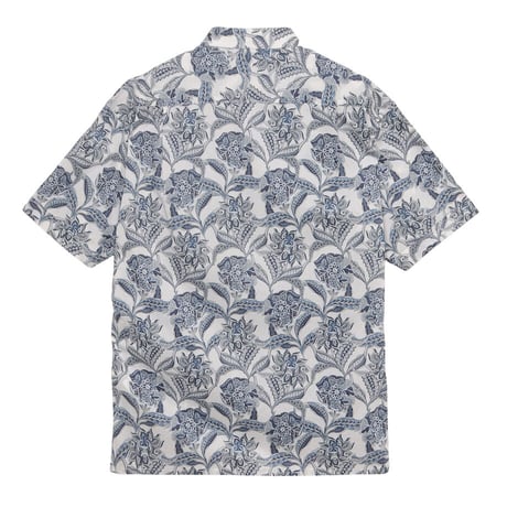 LIBERTY FABRICS　NO.72 リバティプリント  半袖シャツ  リバティシャツ  ＜ Floral Chintz / フローラル チンツ ＞