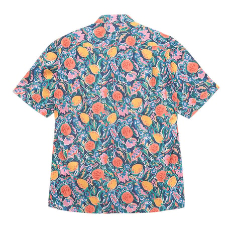 LIBERTY FABRICS　NO.75 リバティプリント  半袖シャツ リバティシャツ  ＜Summer Fruits　サマーフルーツ＞