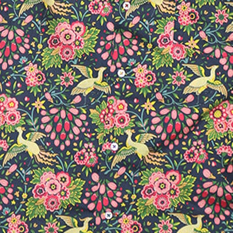 LIBERTY FABRICS　NO.39 リバティプリント  ドレスシャツ  リバティシャツ  ＜Dantes Paradice/ダンテズ・パラダイス＞