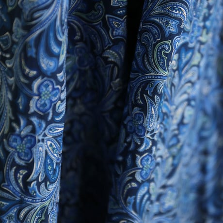 LIBERTY FABRICS　NO.26 リバティプリント  ドレスシャツ リバティシャツ  ＜Hendrix / ヘンドリックス ＞【ブルー】
