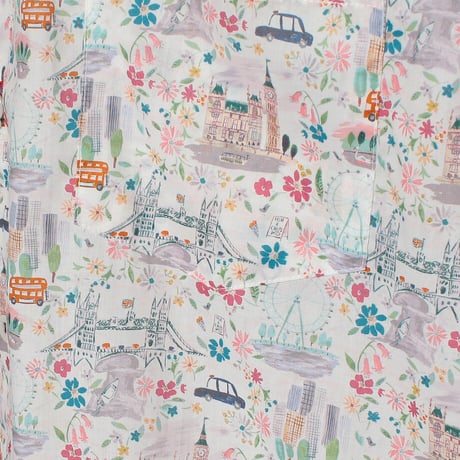 LIBERTY FABRICS  NO. 97 リバティプリント リバティ リバティシャツ   ドレスシャツ  ＜PRIDE AND BLOOM / プライド・アンド・ブルーム＞