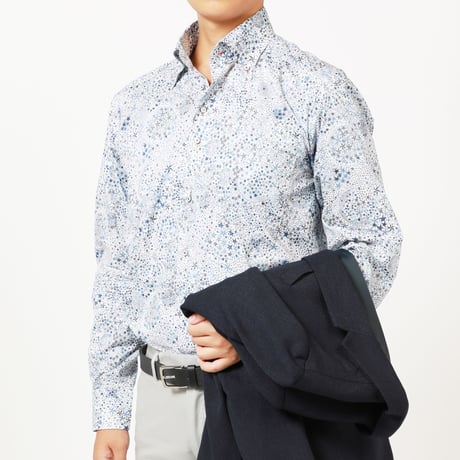 LIBERTY FABRICS　NO.048 リバティプリント  ドレスシャツ リバティシャツ  ＜Adelajda / アデラジャ＞