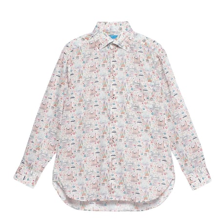LIBERTY FABRICS  NO. 97 リバティプリント リバティ リバティシャツ   ドレスシャツ  ＜PRIDE AND BLOOM / プライド・アンド・ブルーム＞