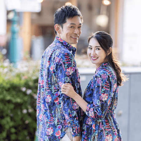 （レディース）LIBERTY FABRICS  NO.b033 リバティプリント リバティ ワンピース   ＜Tresco トレスコ 黒系＞