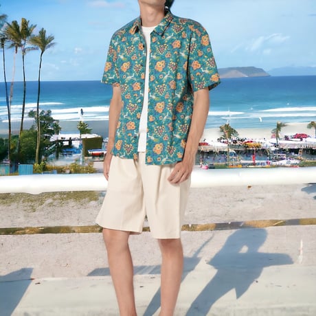 LIBERTY FABRICS　NO.71リバティプリント  半袖シャツ リバティシャツ  ＜Dantes Paradice/ダンテズ・パラダイス＞