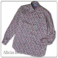 LIBERTY FABRICS　NO.25 リバティプリント  ドレスシャツ リバティシャツ  ＜ Alicia Bell / アリシア・ベル＞