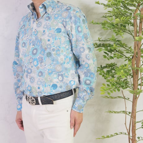 LIBERTY FABRICS　NO.13  リバティプリント  ドレスシャツ リバティシャツ  ＜ Small Susanna / スモール スザンナ＞