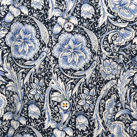 LIBERTY FABRICS  NO.80 リバティプリント  ドレスシャツ リバティシャツ  ＜Finesse Hall フィネスホール＞