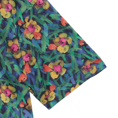 LIBERTY FABRICS　NO.107 リバティプリント  半袖シャツ リバティシャツ ＜WANDERING /ワンダリング＞