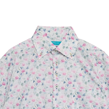 LIBERTY FABRICS  NO127. リバティプリント リバティ リバティシャツ   ドレスシャツ  ＜Float Away フロート・アウェイ＞