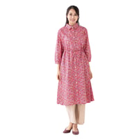 （レディース）LIBERTY FABRICS  NO.b015 リバティプリント リバティ ワンピース   ＜ARRIETTY VIOLET アリエッティ・バイオレット＞