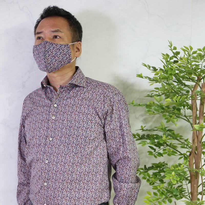 シンプルライフ・グレーププリントシャツ made with LIBERTY グレーププリントシャツ / made with LIBERTY FABRIC（7203245