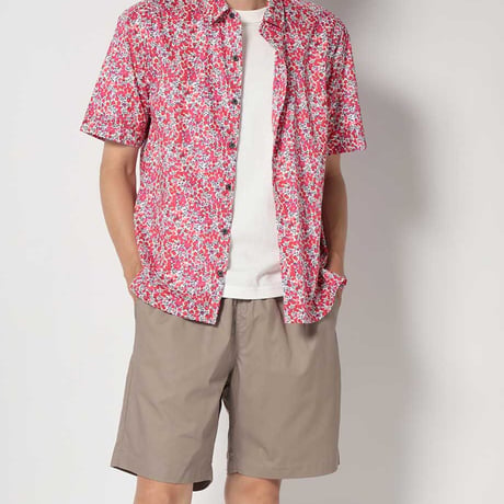 LIBERTY FABRICS　NO.64 リバティプリント  半袖シャツ リバティシャツ ＜ Wiltshire / ウィルトシャー ＞