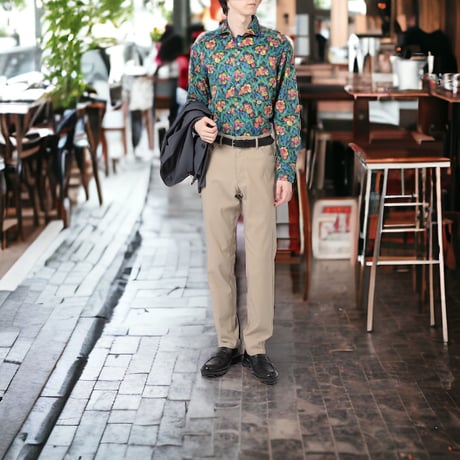 LIBERTY FABRICS  NO. 100 リバティプリント リバティ リバティシャツ   ドレスシャツ  ＜WANDERING /ワンダリング＞