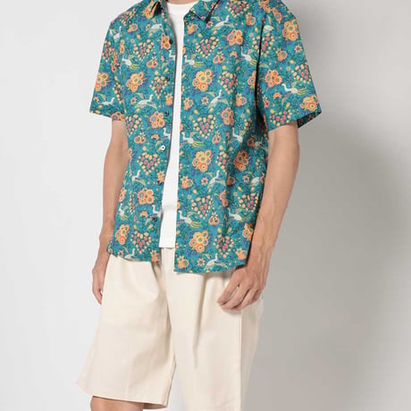 LIBERTY FABRICS　NO.71リバティプリント  半袖シャツ リバティシャツ  ＜Dantes Paradice/ダンテズ・パラダイス＞