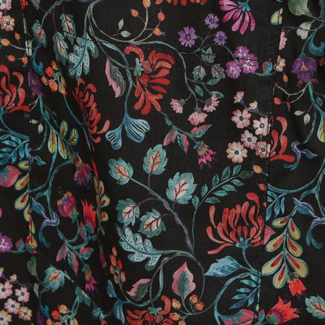 LIBERTY FABRICS  NO. 90 リバティプリント リバティ リバティシャツ   ドレスシャツ  ＜ NORDIC HONEY / ノルディック・ハニー ＞