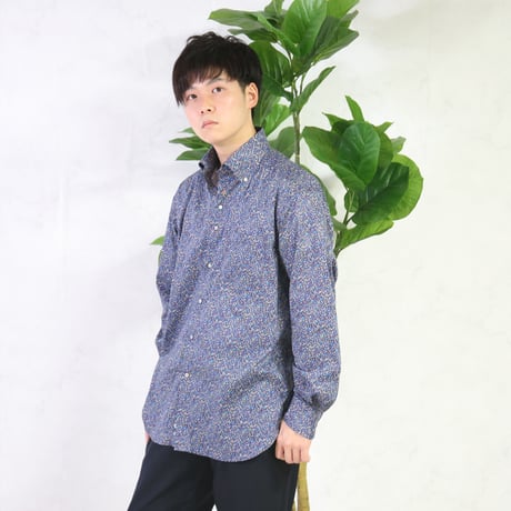 LIBERTY FABRICS　NO.07 リバティプリントプリント リバティシャツ  ドレスシャツ　＜ スーパーノヴァ＞