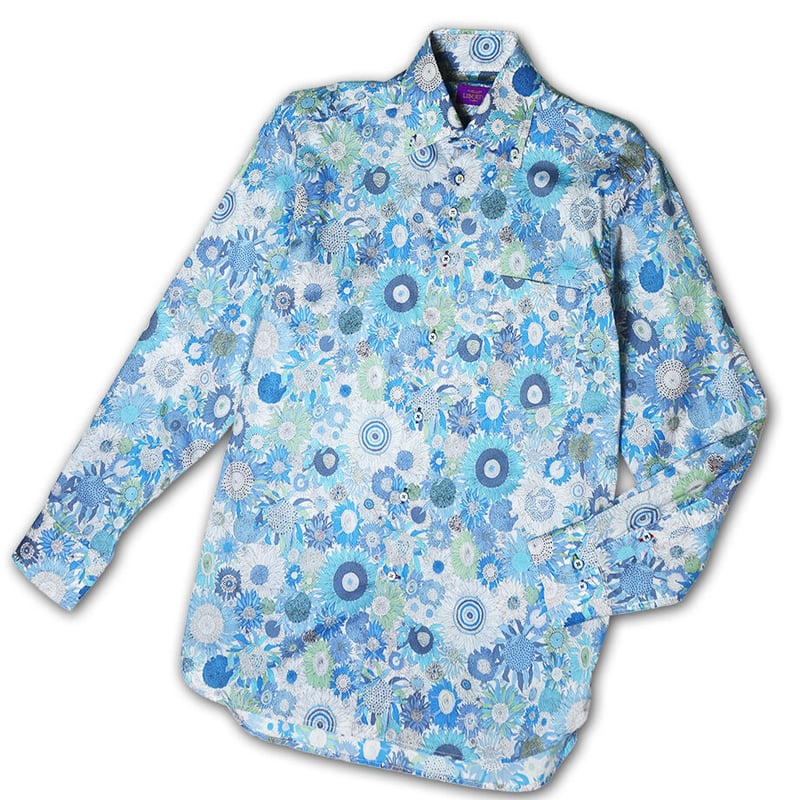 LIBERTY FABRICS NO.13 リバティプリント ドレスシャツ リバティシャツ