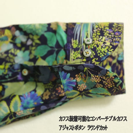 LIBERTY FABRICS　NO.01 リバティプリント リバティシャツ  ドレスシャツ　＜ Fresco/  フレスコ＞