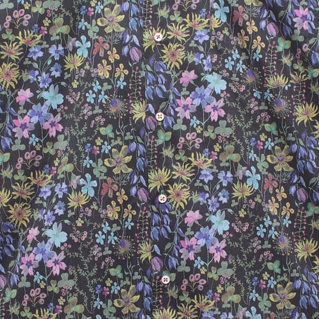 LIBERTY FABRICS　NO.57 リバティプリント  ドレスシャツ リバティシャツ  ＜ Anber's Posy / 　アンバーズ ポージー＞
