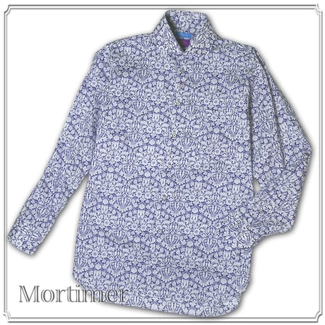 LIBERTY FABRICS　NO.14  リバティプリント  ドレスシャツ リバティシャツ  ＜ Mortimer / モーティマー＞