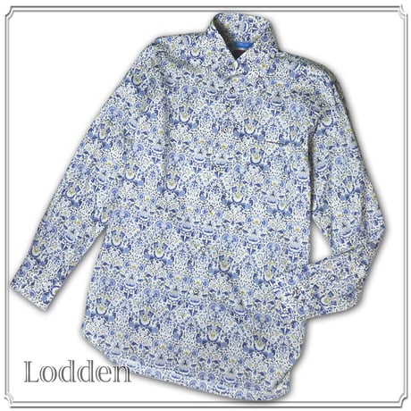 LIBERTY FABRICS　NO.22  リバティプリント  ドレスシャツ リバティシャツ  ＜ Lodden / ロデン＞