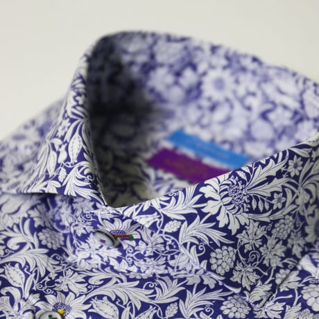 LIBERTY FABRICS　NO.14  リバティプリント  ドレスシャツ リバティシャツ  ＜ Mortimer / モーティマー＞