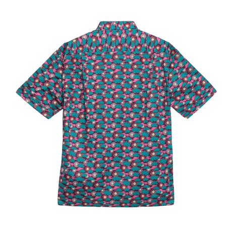 LIBERTY FABRICS　NO.109 リバティプリント  半袖シャツ リバティシャツ ＜FOLLOW THE SUN / フォロー・ザ・サン/パープル系 ＞