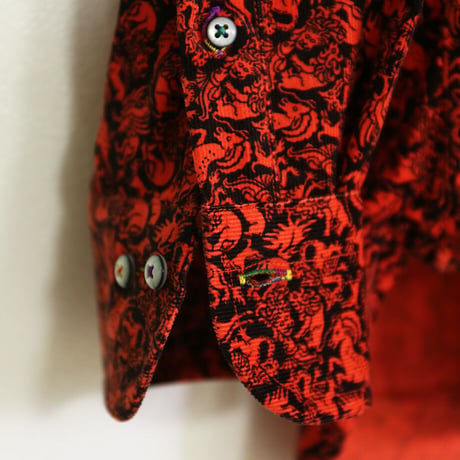LIBERTY FABRICS　 NO.47 リバティプリント  ドレスシャツ  リバティシャツ  コーデュロイ　＜ Mythical Quest/ミシカル・クエスト＞