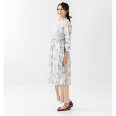 LIBERTY FABRICS  NO.b1534-world リバティプリント リバティ ワンピース   ＜Around the world アラウンド・ザ・ワールド＞