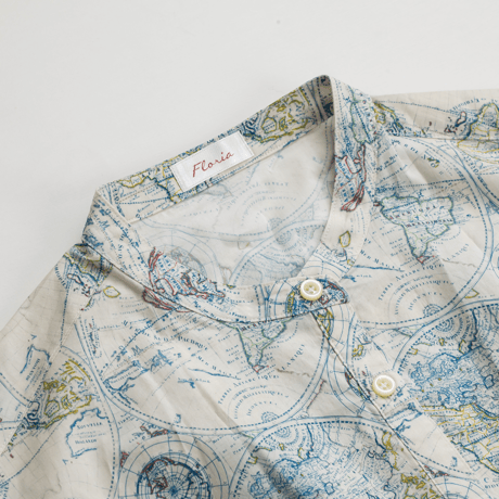 LIBERTY FABRICS  NO.b1534-world リバティプリント リバティ ワンピース   ＜Around the world アラウンド・ザ・ワールド＞
