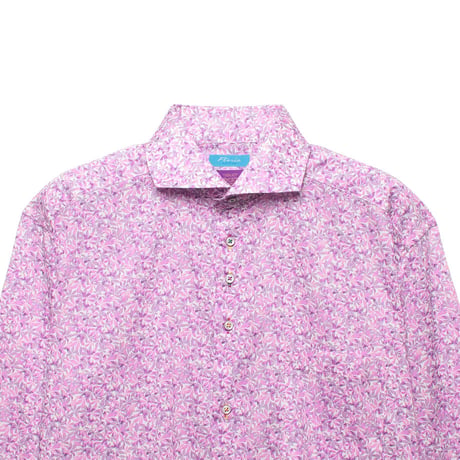LIBERTY FABRICS　NO.51 リバティプリント  ドレスシャツ リバティシャツ  ＜ Into The Leaves / イントゥー ザ リーブス＞