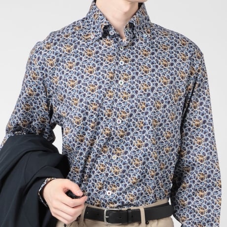 LIBERTY FABRICS  NO. 91 リバティプリント リバティ リバティシャツ   ドレスシャツ  ＜ALFIE'S LAGOON / アルフィーズ・ラグーン ＞