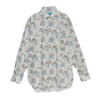 LIBERTY FABRICS  NO. 98 リバティプリント リバティ リバティシャツ   ドレスシャツ  ＜BONJOUR / ボンジュール＞