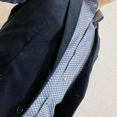 LIBERTY FABRICS　NO.32 リバティプリント  ドレスシャツ リバティシャツ  ＜ Woodstock / ウッドストック ＞