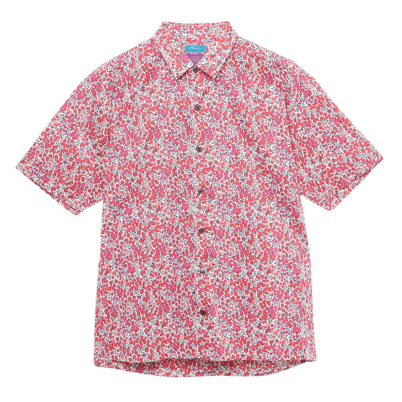 LIBERTY FABRICS NO.64 リバティプリント 半袖シャツ リバティシャツ ＜