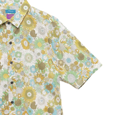 LIBERTY FABRICS　NO.62 リバティプリント  半袖シャツ リバティシャツ ＜Small Susanna / スモール スザンナ＞