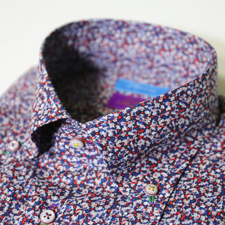 LIBERTY FABRICS　NO.19   リバティプリント  ドレスシャツ リバティシャツ  ＜ Pepper / ペッパー ＞