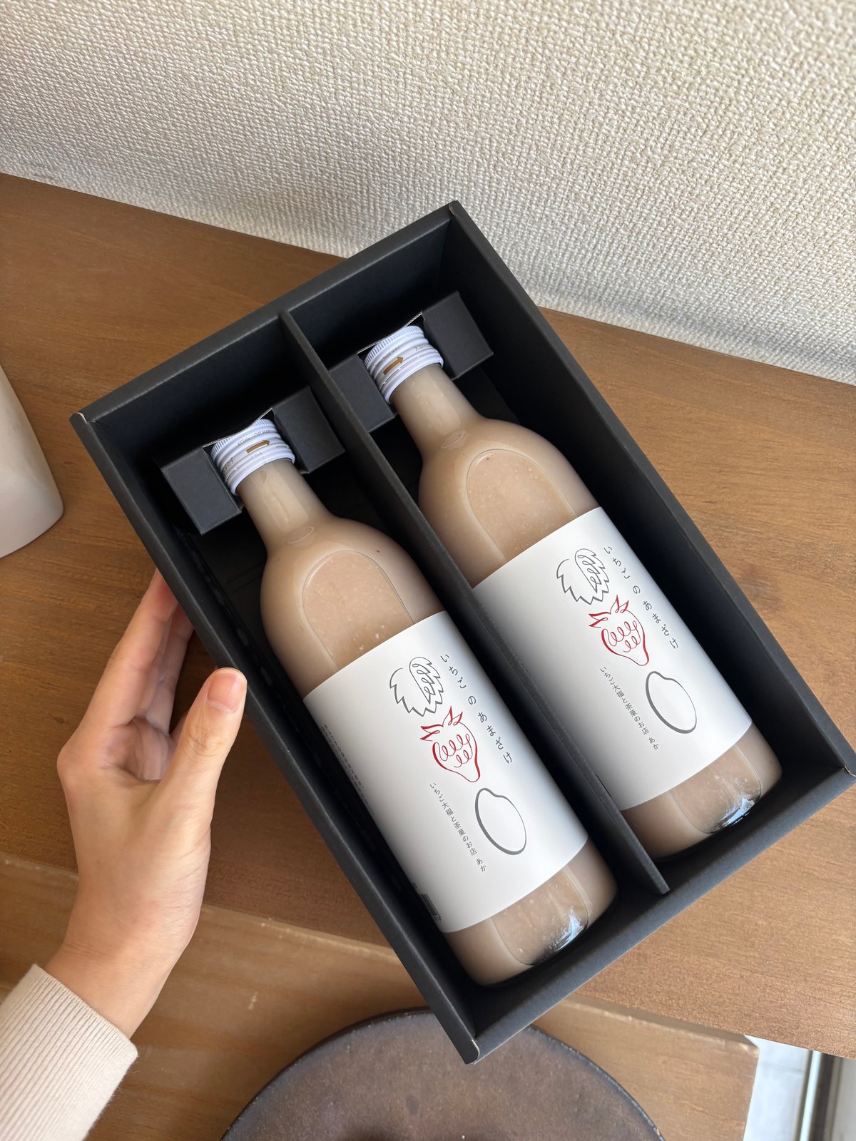 いちごのあまざけ2本【ギフトBOX】 | いちご大福と茶菓のお店 あか