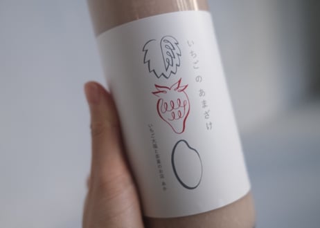 いちごの甘酒