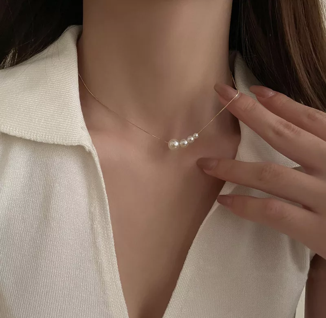 上質淡水パール4連デザインネックレス 73344-1.jpg