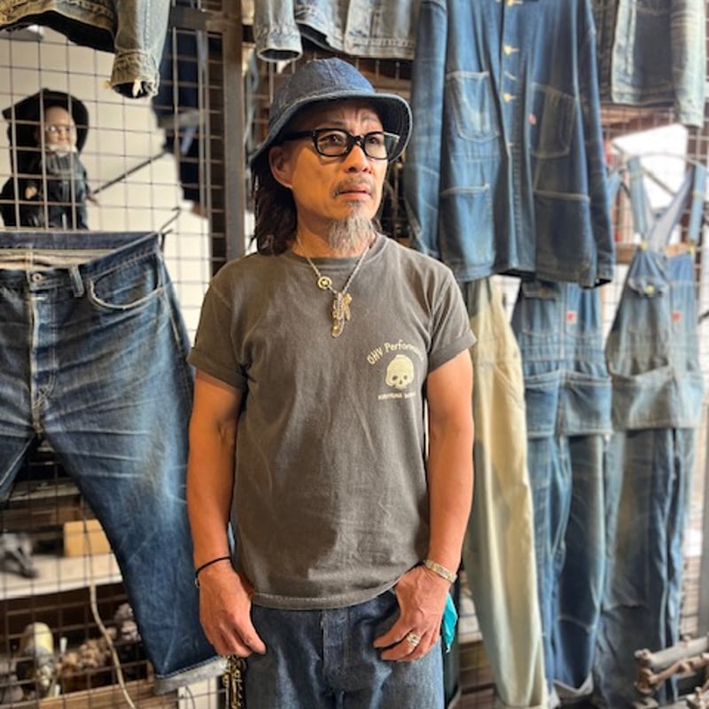 ショートスリーブクルーTシャツ スカルピストン | Kiriyama Works
