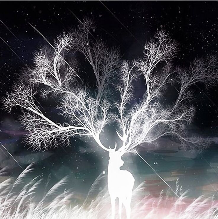 神鹿のタペストリー 150cm×130cm [UNII21000138] | UniCorn777