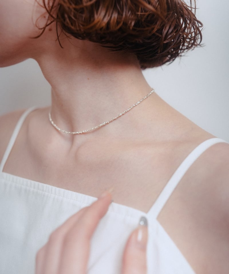 シルバー ビーズネックレス ALY Chip / silver | ALY