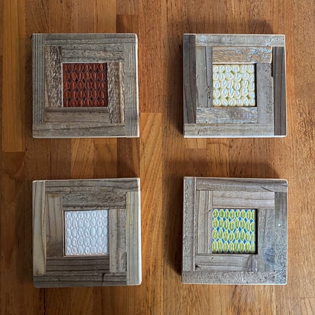 CRAFT TILE with Natural Wood Flame_120『ひと休み』/ fuchidori〈Japan〉