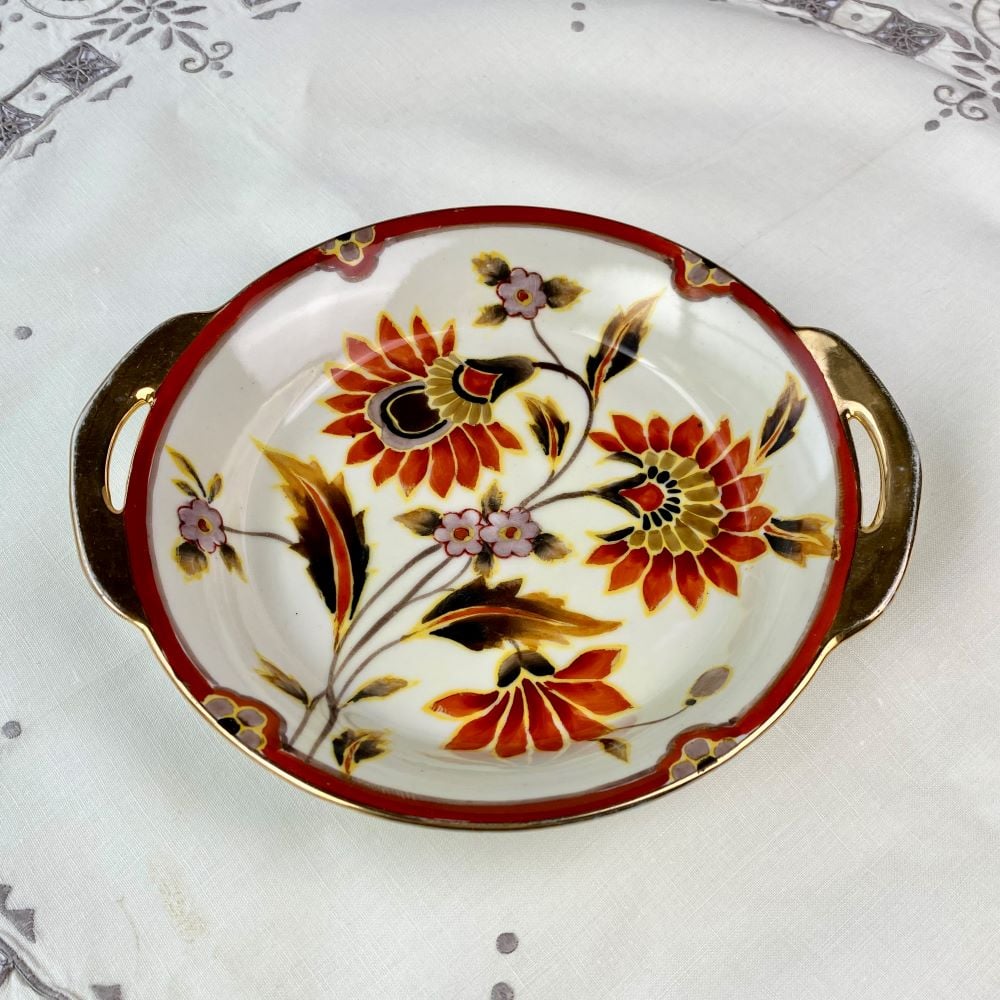 アンティーク オールドノリタケ 耳付き金彩皿 | 冥王星