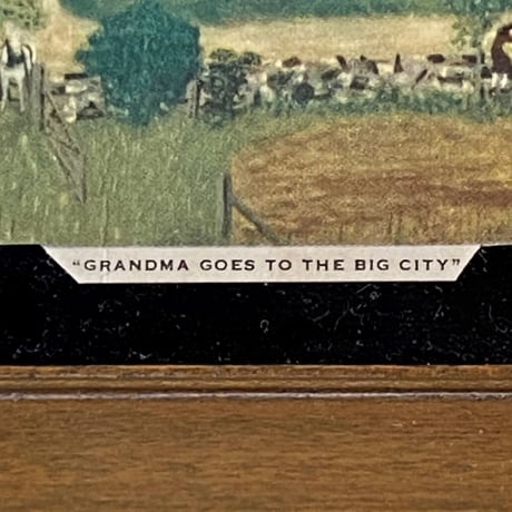 グランマ・モーゼス「Goes to the Big City」印刷額